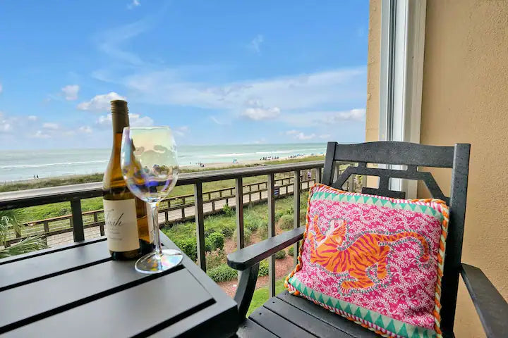 balcony overlooking carolina beach